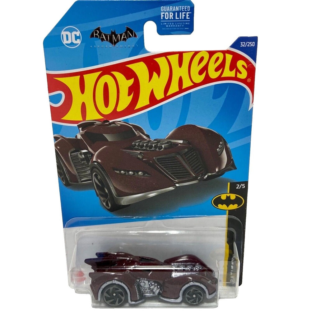 Hot‎ Wheels Batman Arkham Asylum Batmobile 32/250 Batman 2/5 Brown 1:64 NIP 2022